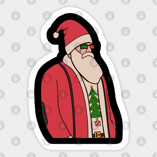 Santa! Sticker by Swadeillustrations